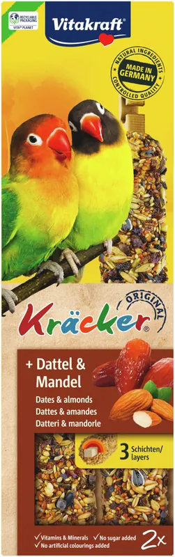 Vitakraft Kräcker® Dattel/Mandel Agapornis 2 Stück Sonderaktion